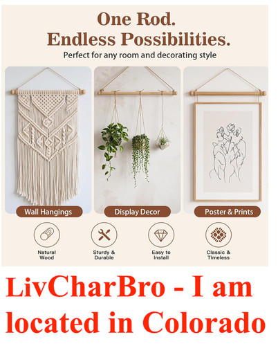 Natural beech wood tapestry - wood,