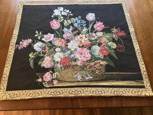 Vintage floral tapestry - floral,