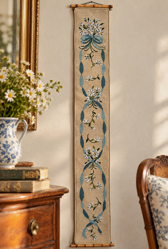 Floral needlepoint style - floral,
