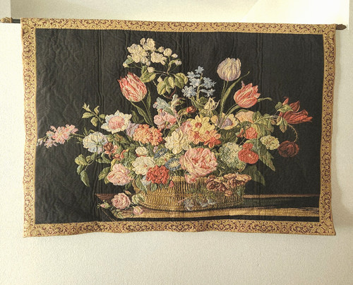 Vintage floral large belgian - vintage,