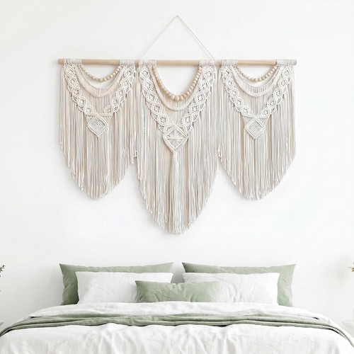 Macrame boho wall hanging - macrame,