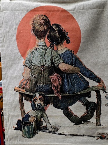 Norman rockwell spooners - norman, rockwell's