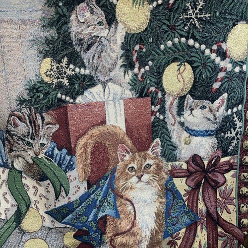 Woven tapestry wall hanging - tapestry,