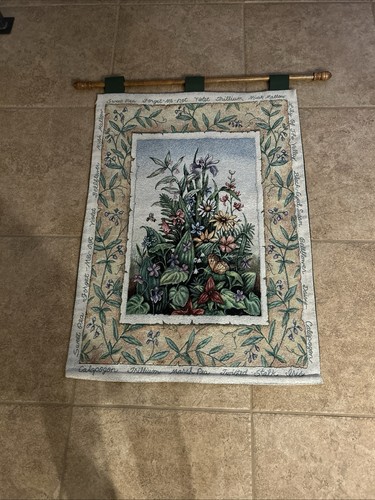 Floral tapestry wall - floral,