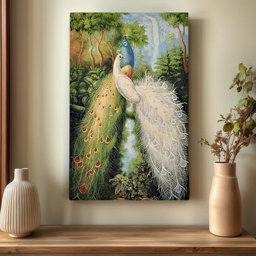 Elegant peacock vertical - peacock,