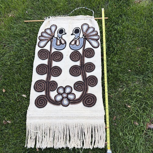 Vintage woven textile wall - vintage,