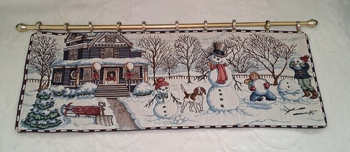 Vintage christmas tapestry - vintage,