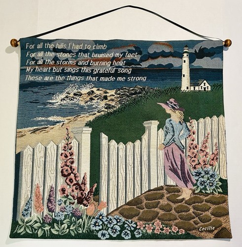 Hand woven wall tapestry - hand,