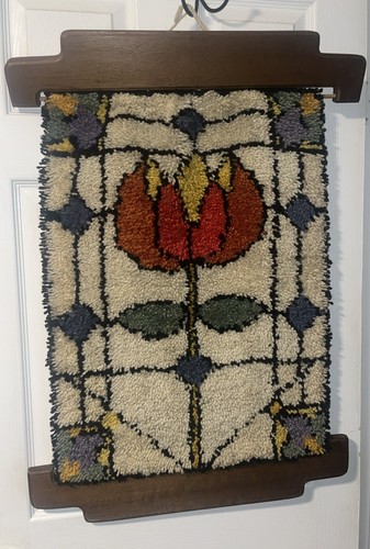 Vtg flower floral latch hook - flower,