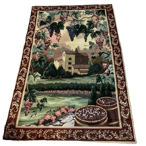 Vintage grape arbor tapestry - grape,