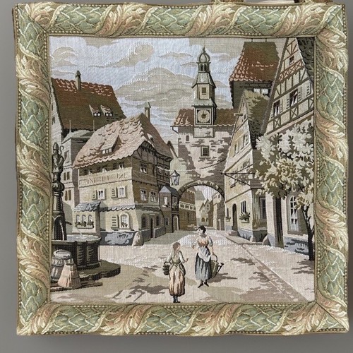 Vintage woven tapestry - woven,