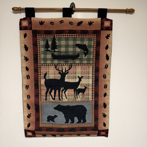 Bear lodge tapestry - bear,